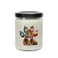 thumbnail image 3 of Patriotic Maine Coon 4th of July Independence Paws Soy Wax Candle Cat Lover Kitten Owner Gifts 9oz White Birch & Black Pepper Candle - 02010, 3 of 5
