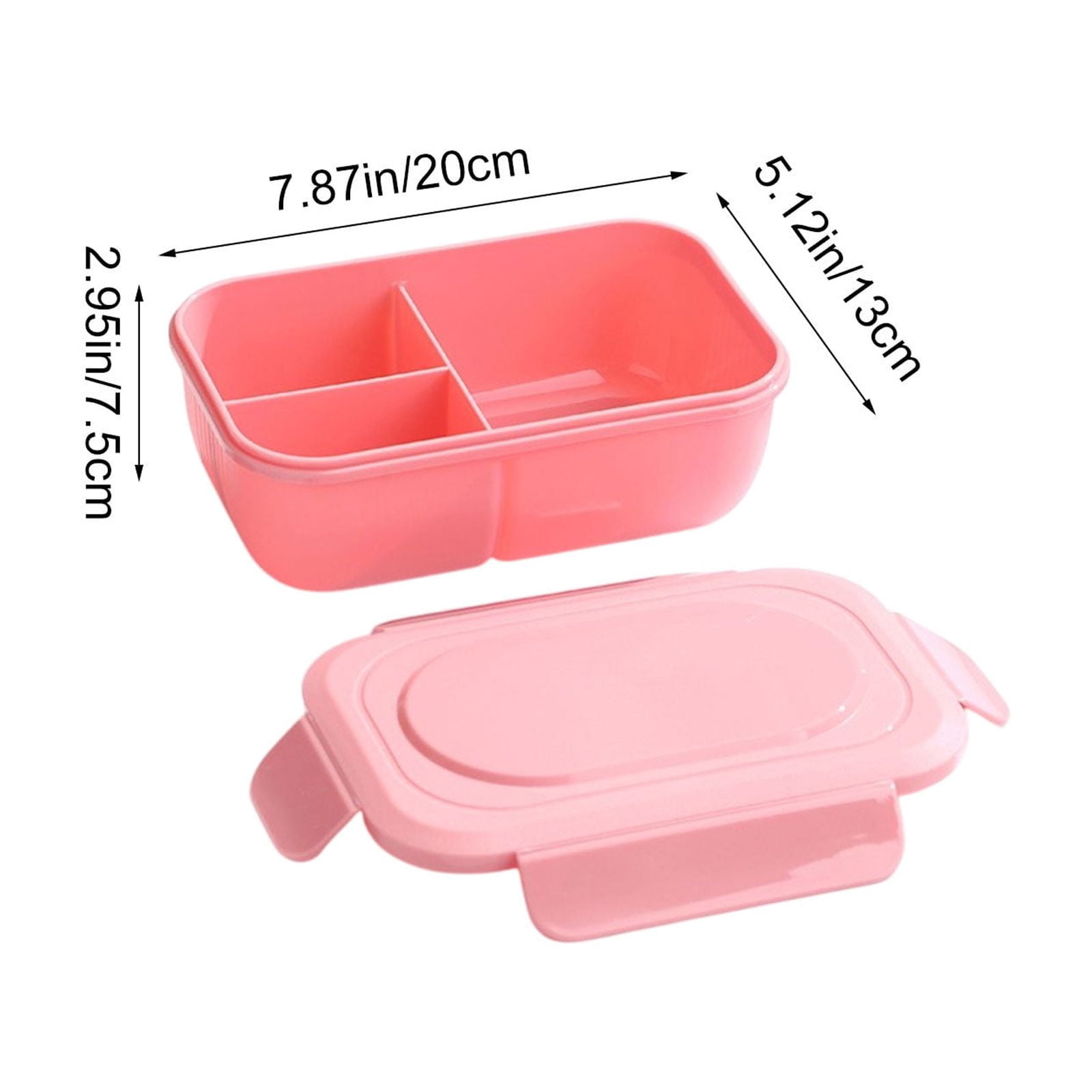 Specollect Clearance 5Pcs Bento Box Adult Lunch Box - Leakpoof 3-Compartment Containers for Adults and Teens, Ideal for On-the-Go Balanced Eating