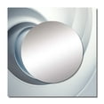 thumbnail image 2 of Designart "Spiral Of White Orbiting Overture" abstract spirals Square Mirror For Wall Decor - Large White Square Mirror Printed Wall Decor - Modern Square Living Room Mirror, 2 of 5