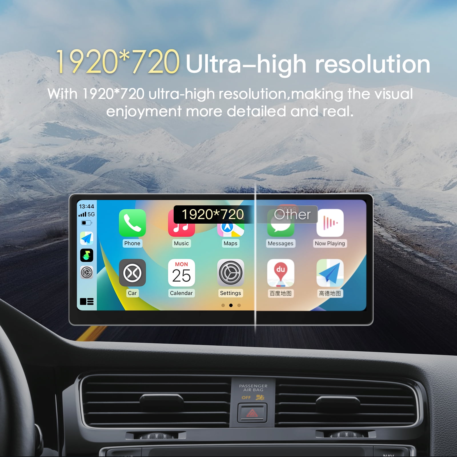 CARabc D808 Carplay Screen for Car 8.8