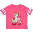 thumbnail image 3 of Inktastic My Aunt Loves Me Llama Boys or Girls Toddler T-Shirt, 3 of 5
