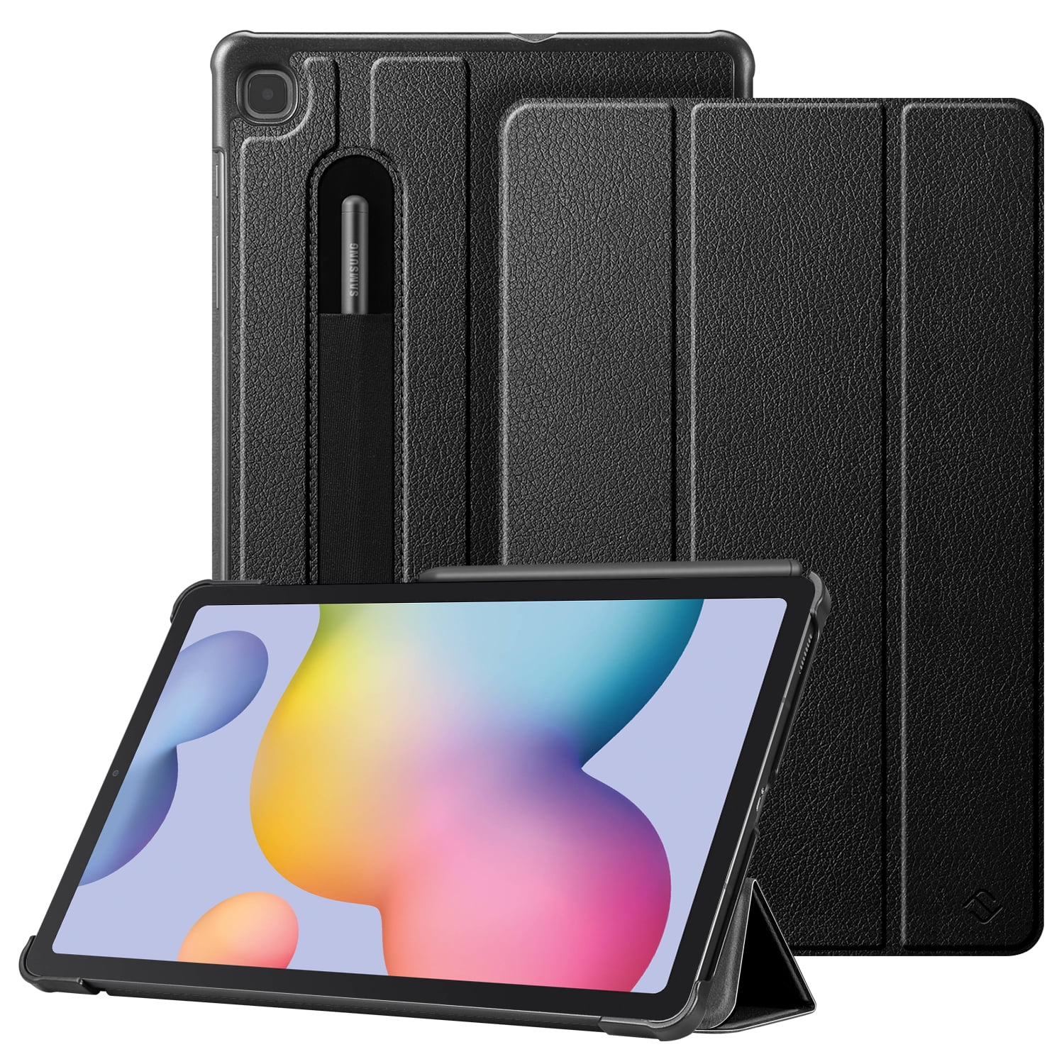 MoKo Case Fit Samsung Galaxy Tab S6 10.5 2019 Black Ultra Thin Slim Shell Trifold Stand Cover with Frosted Back with Auto Wake & Sleep for Galaxy Tab S6 10.5 SM-T860/T865 2019 Tablet