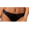 thumbnail image 2 of INC Intimates Black Solid Everyday Thong Size: M, 2 of 3