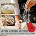 thumbnail image 4 of shiyou-Bread Lame Scoring Tool - Bread Lame Cutter for Sourdough,Handcrafted Bread Making Bakers ​Razor,Professional Sourdough Scoring Tool for Sourdough Bread Baking & Bread Making Tools - 5 Razor B, 4 of 4