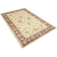 thumbnail image 5 of Rugsotic Carpets Hand Tufted Wool Eco-Friendly Area Rugs - 5'x8', Rectangle, Cream Rust, Modern Contemporary Design, High Pile Handmade Anti Skid Rugs for Living Room, Bed Room (K00116), 5 of 6