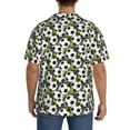 thumbnail image 5 of Cauagu Soccer and Football Men's Short Sleeve Button Down Hawaiian Shirt for Men Bowling Shirts Casual Summer Beach Shirt,Large, 5 of 6