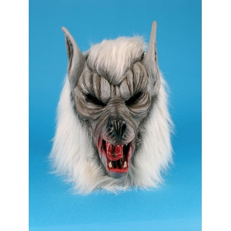 Star Power Halloween Scary Werewolf Animal Mask, Grey, One Size