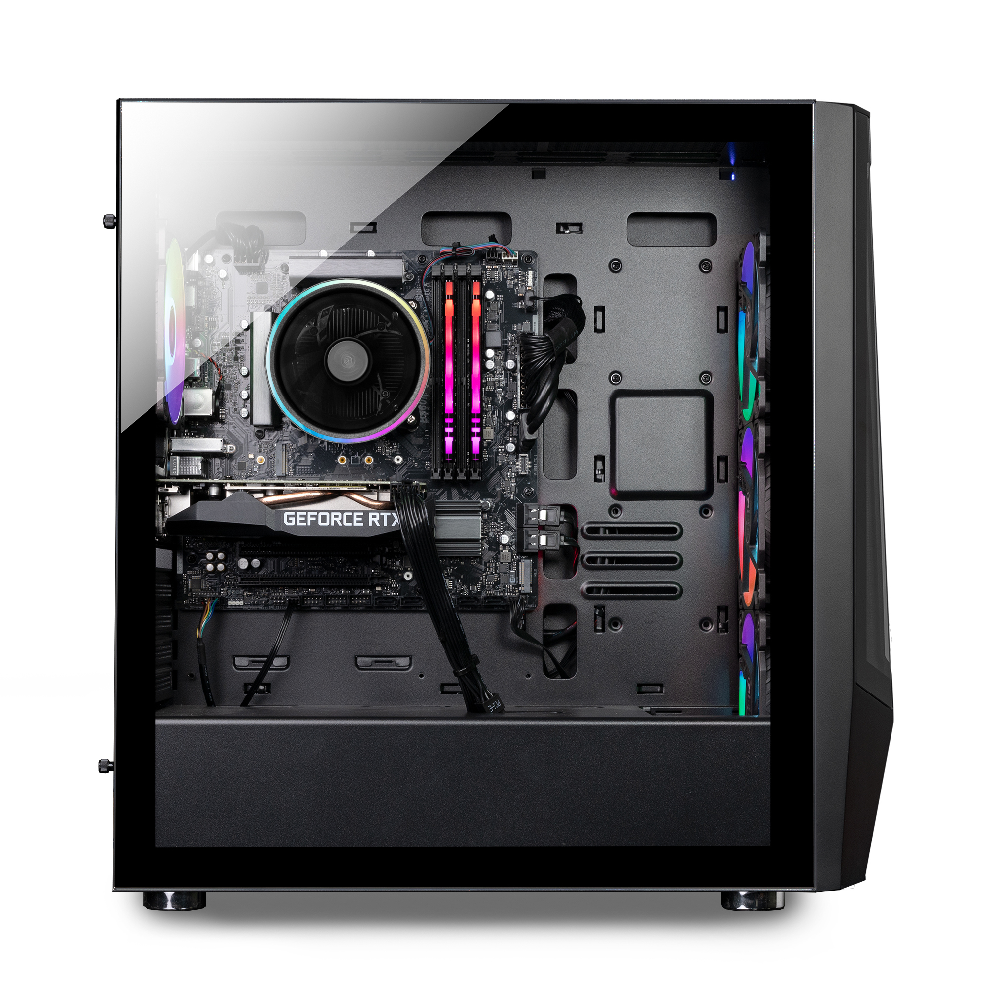 iBUYPOWER Gaming Desktop - TMA7N4601 - AMD Ryzen 7 5700 - NVIDIA GeForce RTX 4060 8GB - 16GB DDR4 RGB - 1TB NVMe - image 4 of 8