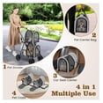thumbnail image 4 of Double Dog Stroller XYT Foldable for 2 Dogs Cats Detachable Carrier for Travel Walking, 4 of 9