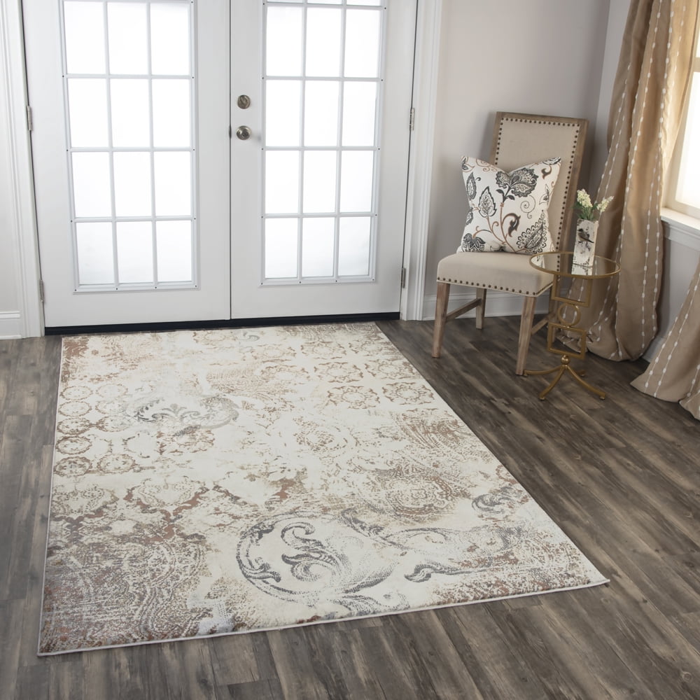 Rizzy Rugs Bristol Area Rug BRS112 Beige Faded Shaded 2' 7" x 8' Rectangle