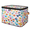 Multicolor 4, variant on ADECORIVY Dinosaur Flowers Storage Bin with Zipper Lid, Fabric Storage Baskets Boxes with Handles, Decorative Clothes Organizer Containers for Shelves, Wardrobe, Closet