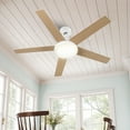 thumbnail image 3 of Dextrus 52" Ceiling Fan with Light and Remote Control, Modern Ceiling Fan with 6-Speed Quiet  DC Motor 5 Fan Blades, 3 of 12