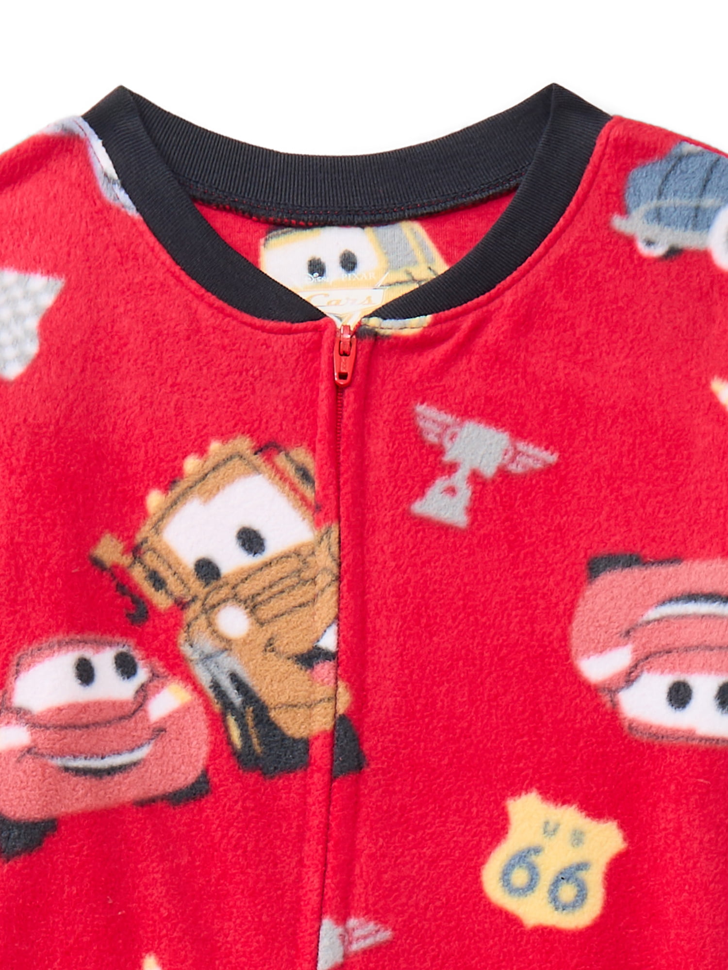 Disney Pixar Cars Toddler Unisex One Piece Sleeper Pajamas, Sizes 12M-5T