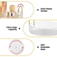 thumbnail image 6 of YHIPL 360°Rotating Makeup Organizer, 3-Tier Adjustable Clear Perfume Stand for Vanity (Clear, 3 Tier), 6 of 9