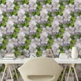 thumbnail image 2 of Ambesonne Jungle Boho Peel & Stick Wallpaper for Home, Spring Floral Pattern, 13"x72", Fern Green Pale Grey, 2 of 5