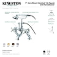 thumbnail image 2 of Kingston Brass Deck-Mount Clawfoot Tub Faucets In Oil Rubbed Bronze CC417T5, 2 of 2