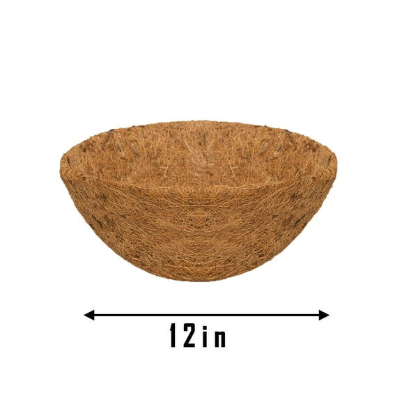Aqestyerly Hanging Basket Coconuts Fiber Planter Inserts Replacement Liner for Flower Pot