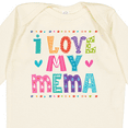 thumbnail image 4 of Inktastic I Love My Mema Grandchildren Girls Long Sleeve Baby Bodysuit, 4 of 5
