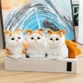 thumbnail image 4 of Simulation Cat, Plush Toys, Soft Stuffed Kitten, Plush Doll With Sound, Cute Animal Plushies For Kids Birthday Gifts, 7 Cats Available, 4 of 6