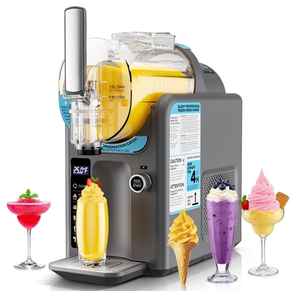 Máquina para granizados Amaxxo, máquina para helados y bebidas congeladas, 5 ajustes preestablecidos