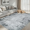 thumbnail image 2 of Area Rugs 10x12 Living Room - Washable Rug Modern Abstract Soft Large Neutral Non-Slip Carpet Indoor Floor Thin Carpets for Bedroom Dining Room Farmhouse Nursery Home Office Black, 2 of 18