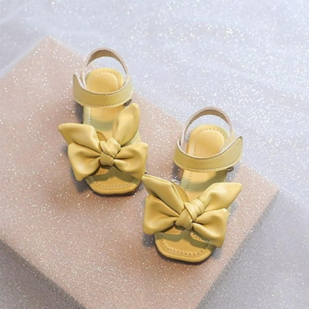 

Summer Kids Shoes Fashion Bow Leathers Sweet Children Sandals For Girls Toddler Baby Breathable Princess Shoes