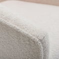 thumbnail image 5 of Wovenbyrd Rodin Modern Barrel Accent Chair, Indoor - Cream Faux Shearling, 5 of 8