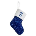 thumbnail image 2 of BLTIBY 9 inches Personalized Sequin Christmas Stocking with 26 Letter, Blue Initial Monogram Embroidered Xmas Stockings for Family Party Fireplace Tree Decoration Z One Size, 2 of 3