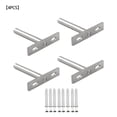 thumbnail image 1 of 4pcs Blind Shelf Support Home Office Wall Cabinet Shelf Metal Bracket with Installation Screws, 1 of 1