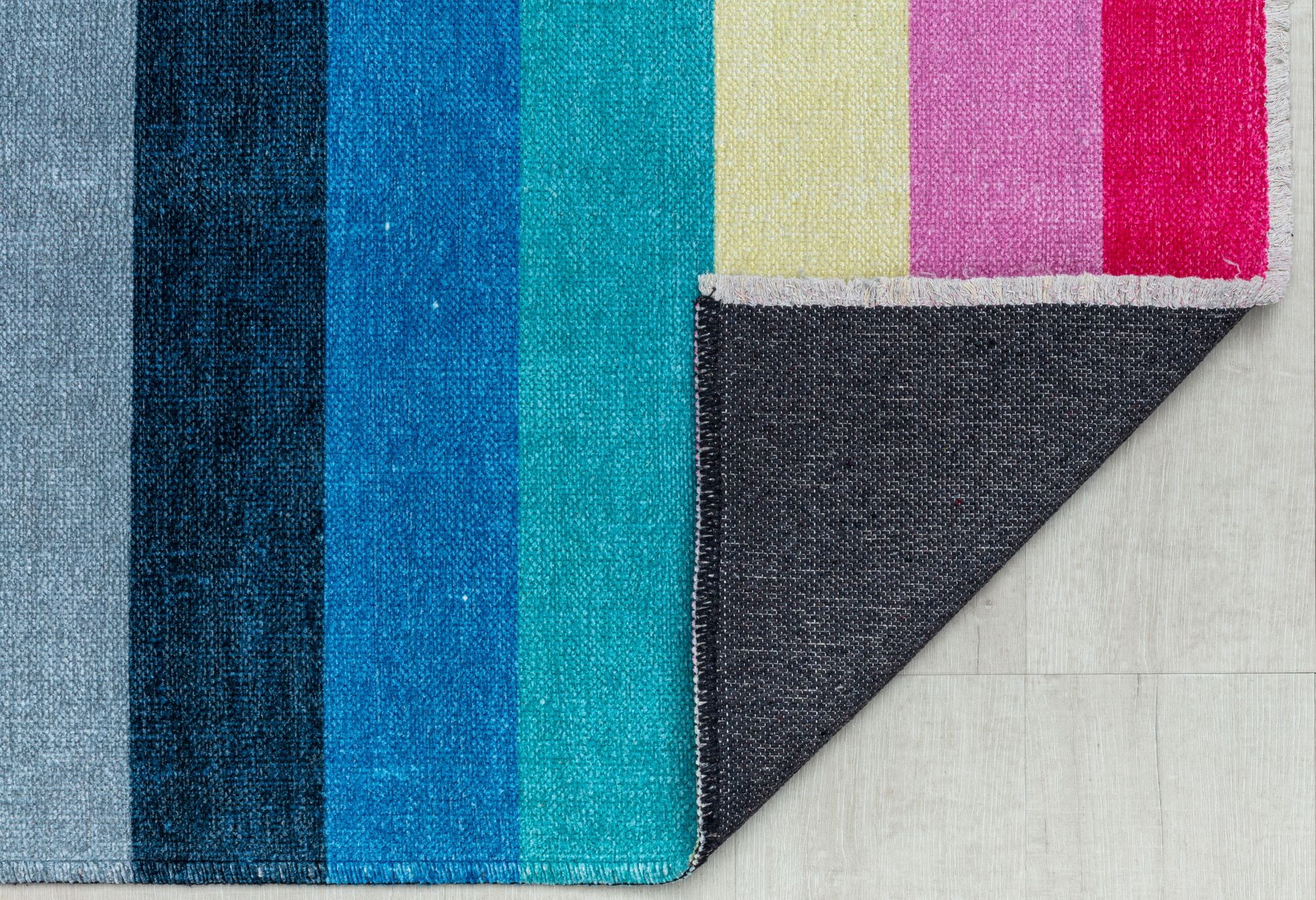 Elizabeth Sutton MI15A Flying Colors Stripe Mordern Multicolor Area Rug, 2'7" x 4'