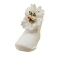 thumbnail image 5 of Esho 0-12M Infants Baby Girl Princess Lace Flower Socks Baby Shower Holiday Birthday Gifts, White, 5 of 6