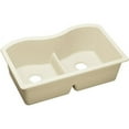 thumbnail image 3 of Elkay Quartz Luxe 33" x 20" x 9-1/2", Equal Double Bowl Undermount Sink with Aqua Divide, Chestnut, 3 of 6