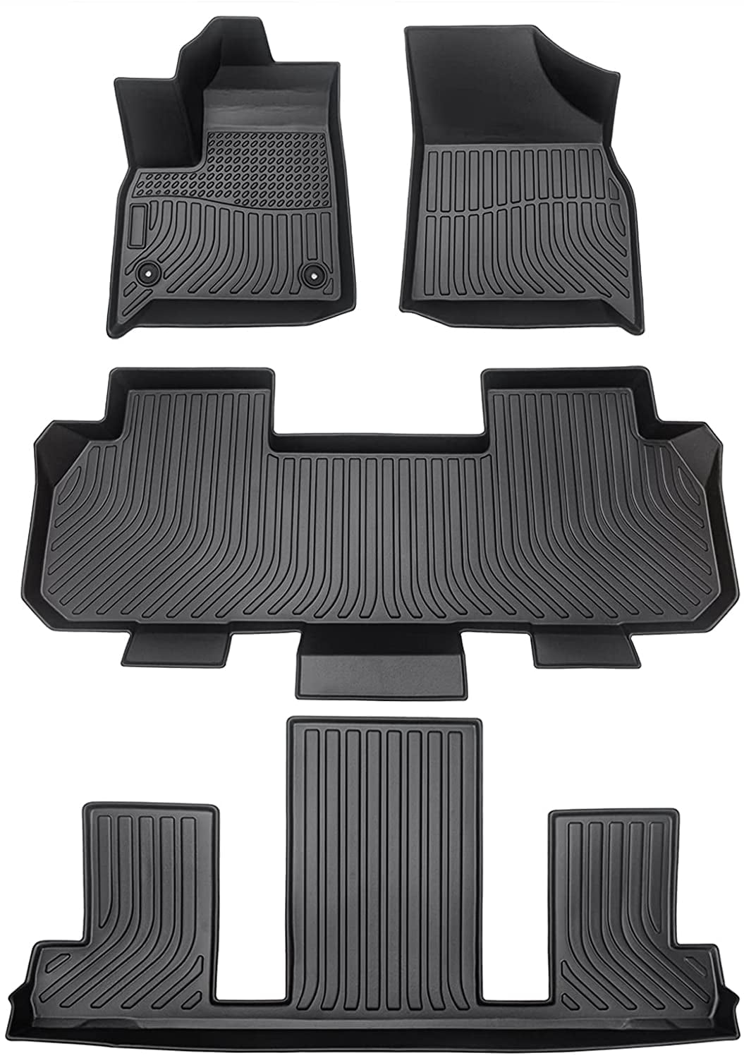 PAPAJET Floor Mats Compatible with ChevroletTraverse 7Seat 20182021
