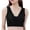 Black, variant on Women's Wireless Bra Back-Smoothing Bra Feature V-Neck Sport Bra Style W-399 Khaki 4XL