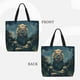 thumbnail image 2 of Balery Starry Sky Meditating Lion Bolsa de Mano para Mujeres con Cremallera, Bolsa de Gimnasio con Compartimentos, Bolsa para Laptop, Bolsa para Trabajo, 2 of 6