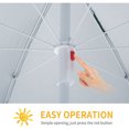 thumbnail image 4 of Parasol de Pêche avec Côtés Brolly Shlter Blanc Cassé, 4 of 5