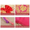 thumbnail image 3 of Drawstrings Bag Fu Word Embroidered Multipurpose Elegant Service Life Reusable Household Gift Bags Jewellery Folding Artsy Pouches Wedding Household Rose red, 3 of 9