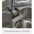 thumbnail image 6 of Yamazaki Home Faucet-Hanging Sponge Holder - Two Sizes, Black, Steel, Single, Water Resistant, No Assembly, 6 of 7