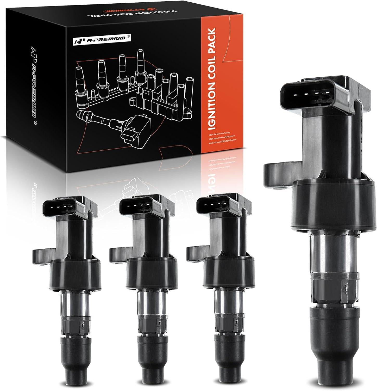 Ignition Coil Set Of 6 For BMW 128i 328i 335i 528i X5 Z4 Etc. 2001-2017 - Performance Upgrade