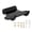 Black, variant on HannLk Horizontal Wall Support Bracket For 2024 Speaker With Easy Access