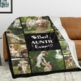 thumbnail image 4 of AISENIN Gifts for Aunt Custom Blankets with Photos Best Aunt Ever Customized Blankets with Photos Personalized Aunt Picture Blanket Collage, 4 of 5