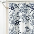 thumbnail image 6 of Lush Decor Blue/White Botanical Garden Floral Shower Curtain, 72" x 72", 6 of 8