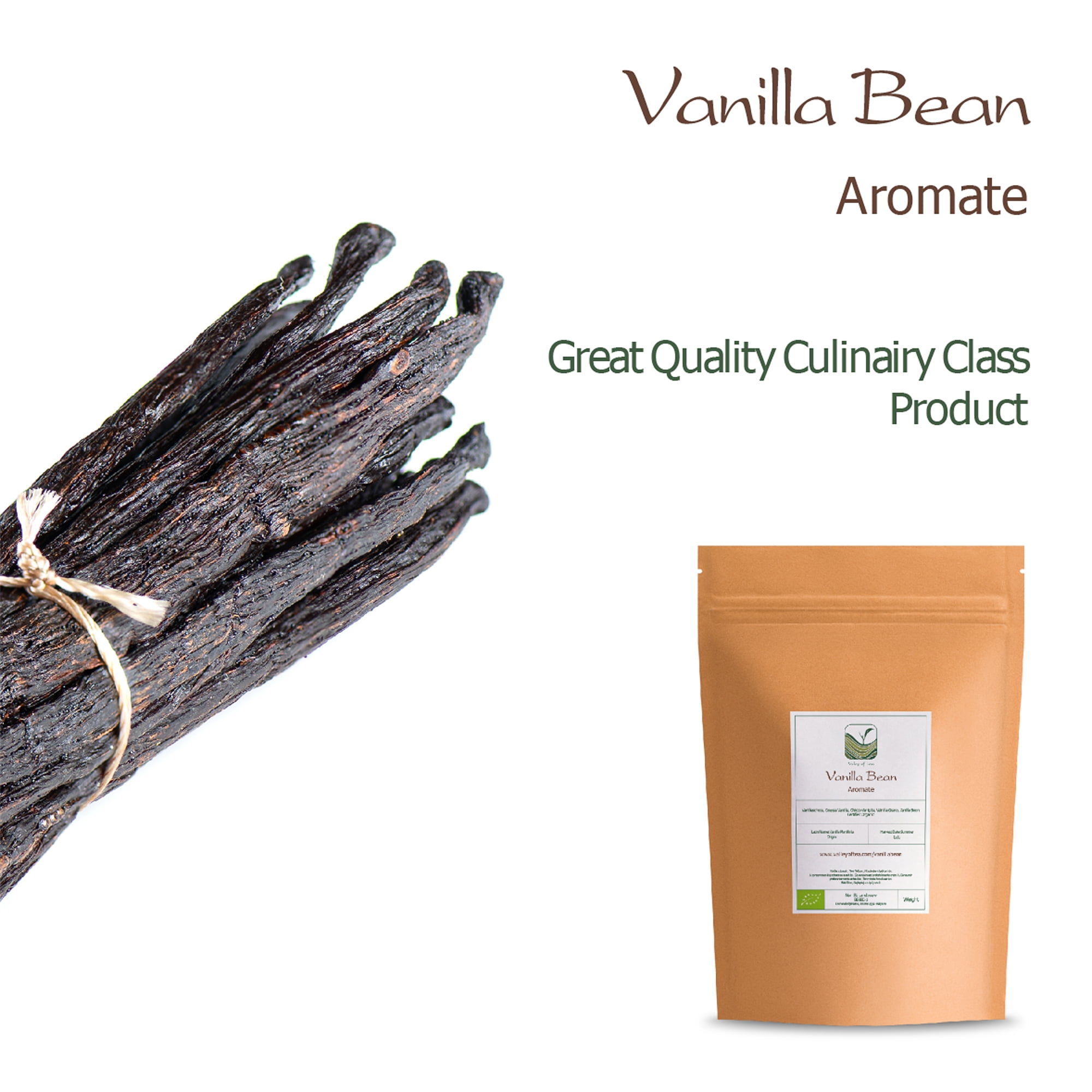 Vanilla Bean Organic Gourmet Whole - Straight From Madagascar -