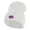 White, variant on Tropical Fish Sea Life Iron On Patched 12 Inch Long Knitted Beanie - White OSFM