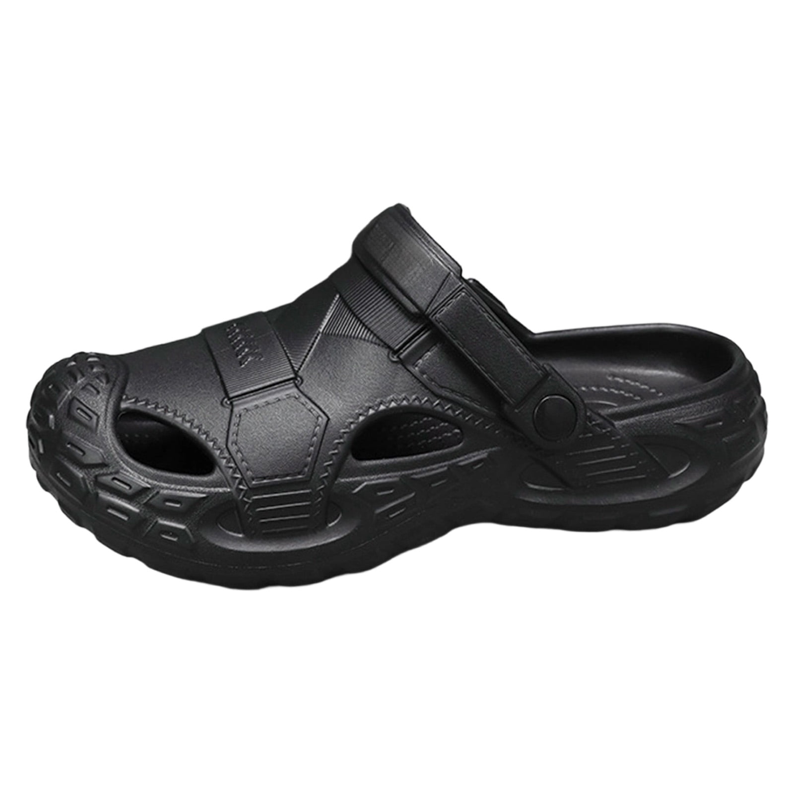 Rokment Mens Orthopedic Closed Toe Walking Slides Sandals 