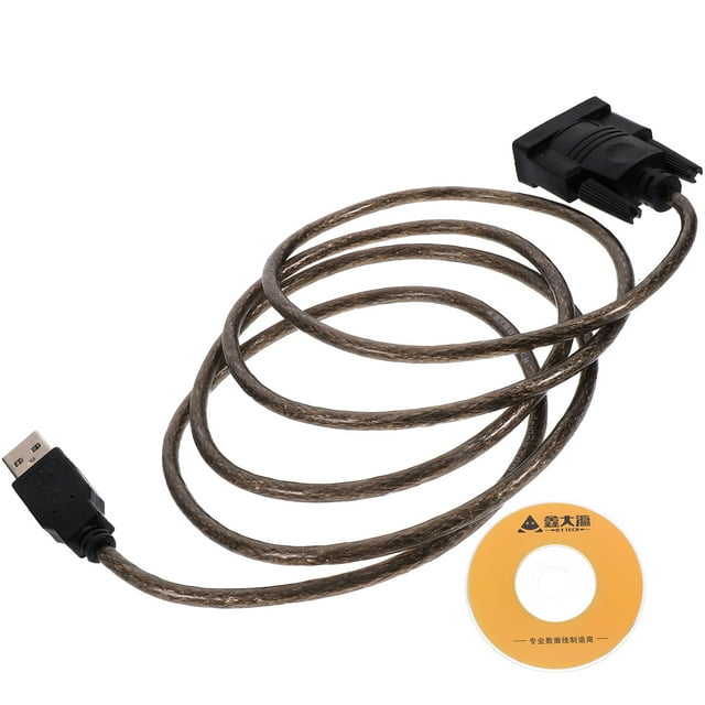 Usb To Rs232 Com Serial Cable Black For Computers Industrial Use 1Pack 59X0.94X0.67In