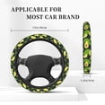 thumbnail image 5 of Balery Steering Wheel Covers Fresh Avocado Elastic Skidproof Steering Wheel Protective Cover Case Fit Universal Auto Accessories Decor, 5 of 8