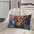 thumbnail image 5 of Honeii Vibrant Rooster Painting Pattern Decorative Throw Pillow Case - Elevate Your Couch, Sofa, or Bed with Stylish Home Decor-16"x24", 5 of 6