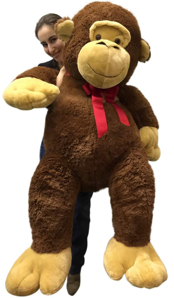 Giant Stuffed Monkey 5 Feet Tall Soft 