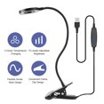 thumbnail image 1 of Graflsoa Lampe à Pince USB Flexible avec 24 LEDs, 3 Modes de Couleur, Gradation Continue, Col de Cygne Réglable, Noir, 1 of 7
